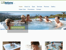 Tablet Screenshot of lbihotspringspas.com